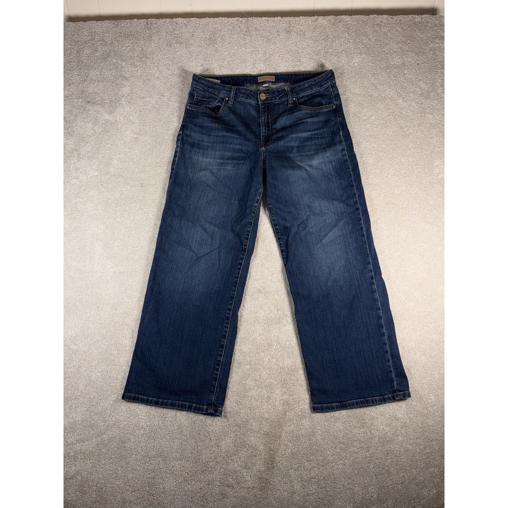 Kut from the Kloth Women's High-Rise Wide Leg Jeans - Dark Blue